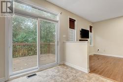 Eat-in kitchen walks out to balcony -