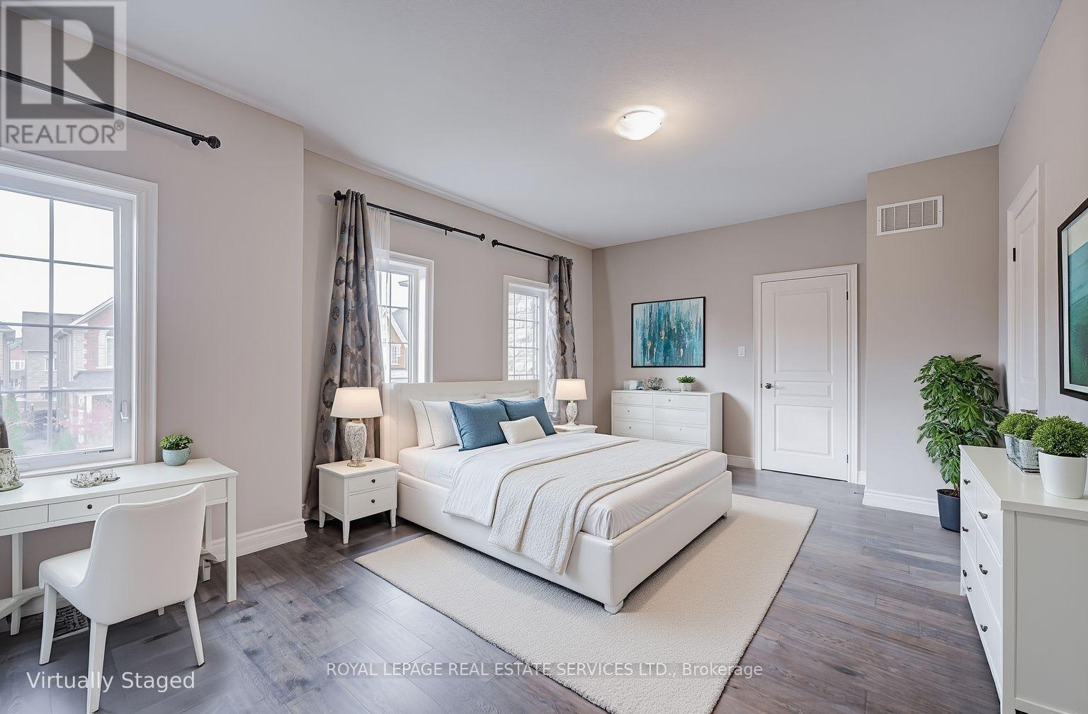 2nd Bedroom with 4pc Ensuite (Virtual Staged) - 69 Card Lumber Crescent, Vaughan, ON - Indoor Photo Showing Bedroom