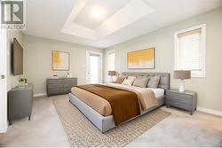 Virtually Staged Primary Bedroom -