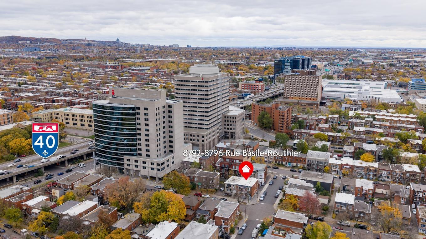 Aerial photo - 8792 - 8796 Rue Basile-Routhier, Montréal (Ahuntsic-Cartierville), QC - Outdoor With View