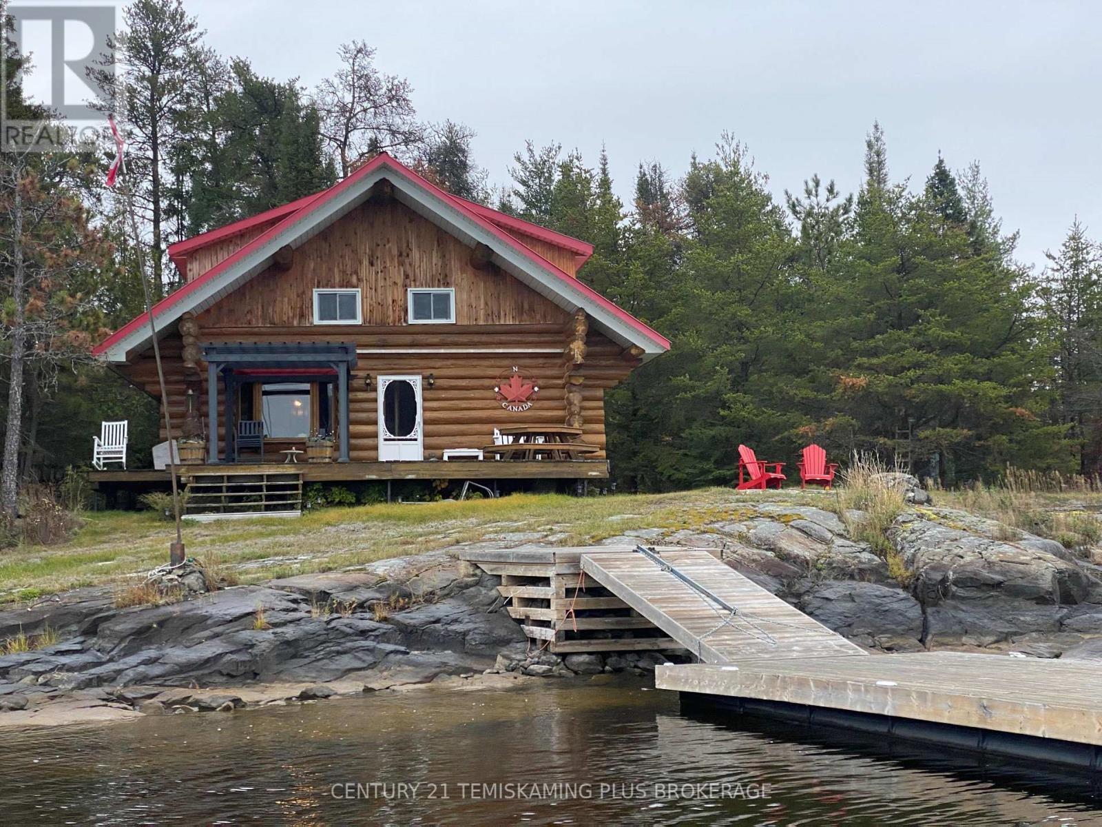 1 Weekes Island, Englehart (Central Timiskaming), ON - Outdoor With Body Of Water With Deck Patio Veranda