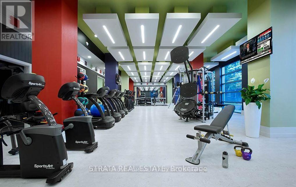 3505 - 55 Ann O'Reilly Road, Toronto, ON - Indoor Photo Showing Gym Room