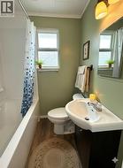 Bathroom digitally staged -