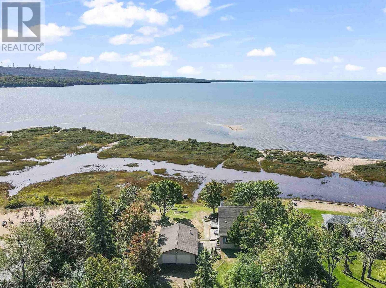 1966 Pineshores Rd, Goulais River, ON - Outdoor With Body Of Water With View