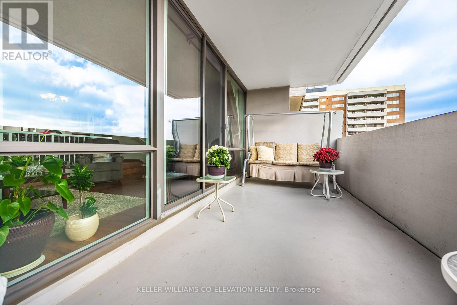 Massive Private Balcony...Electric BBQ's Allowed - 1306 - 260 Scarlett Road, Toronto, ON - Outdoor With Balcony With Exterior