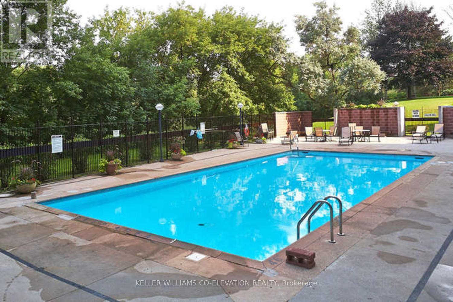 Outdoor Pool & Tanning Deck - 1306 - 260 Scarlett Road, Toronto, ON - Outdoor With In Ground Pool With Backyard