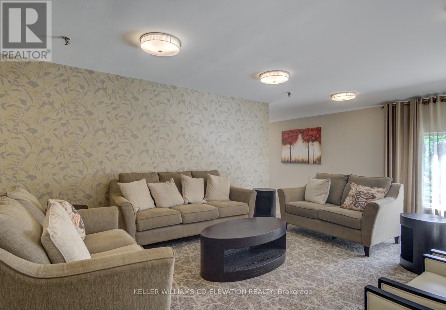 Renovated Party Room - 1306 - 260 Scarlett Road, Toronto, ON - Indoor Photo Showing Living Room