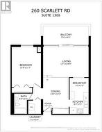 FLOOR PLAN 860 + 158 Balcony = 1,018 Total Sq Ft -