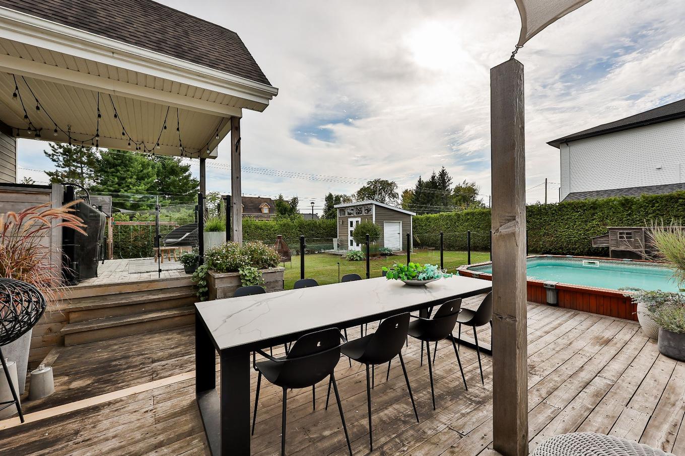 Patio - 12115 Rue Paul-Sauvé, Mirabel, QC - Outdoor With Deck Patio Veranda With Exterior