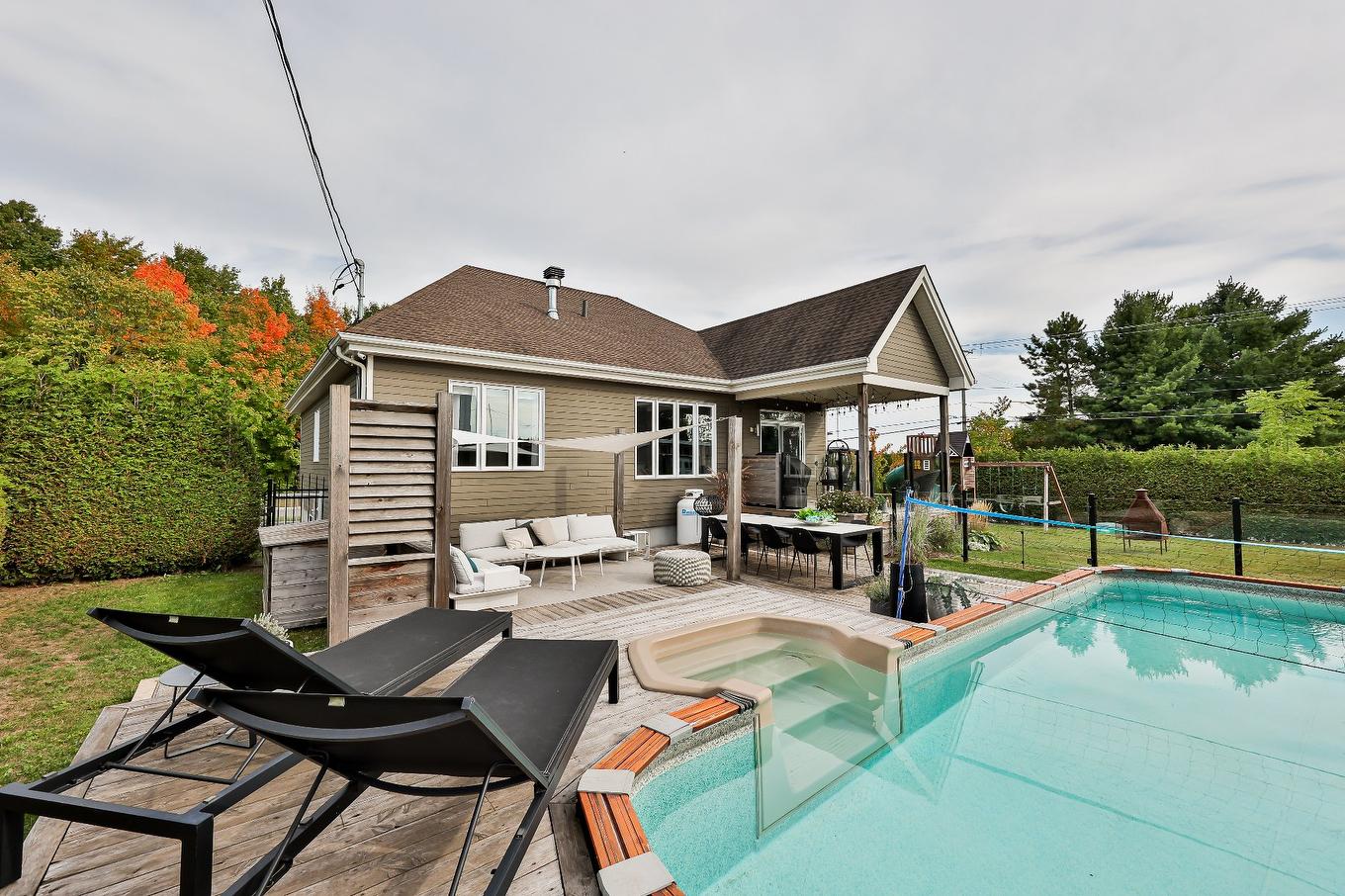 Pool - 12115 Rue Paul-Sauvé, Mirabel, QC - Outdoor With In Ground Pool With Deck Patio Veranda With Exterior