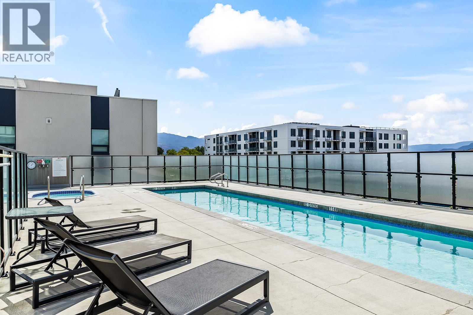 485 Groves Avenue Unit# 1201, Kelowna, BC - Outdoor With In Ground Pool
