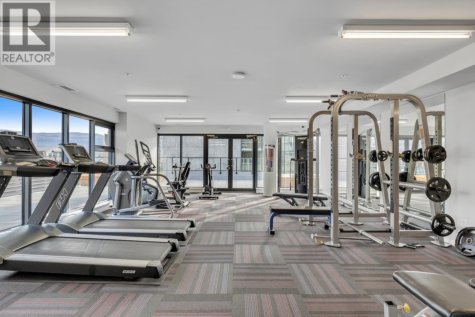 485 Groves Avenue Unit# 1201, Kelowna, BC - Indoor Photo Showing Gym Room