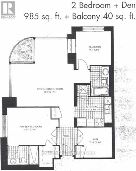 Floor Plan - 510 - 2 Clairtrell Road, Toronto, ON - Other