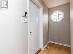 Inside entry to double car Garage. -