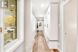 Front Hall Storage area and garage access -