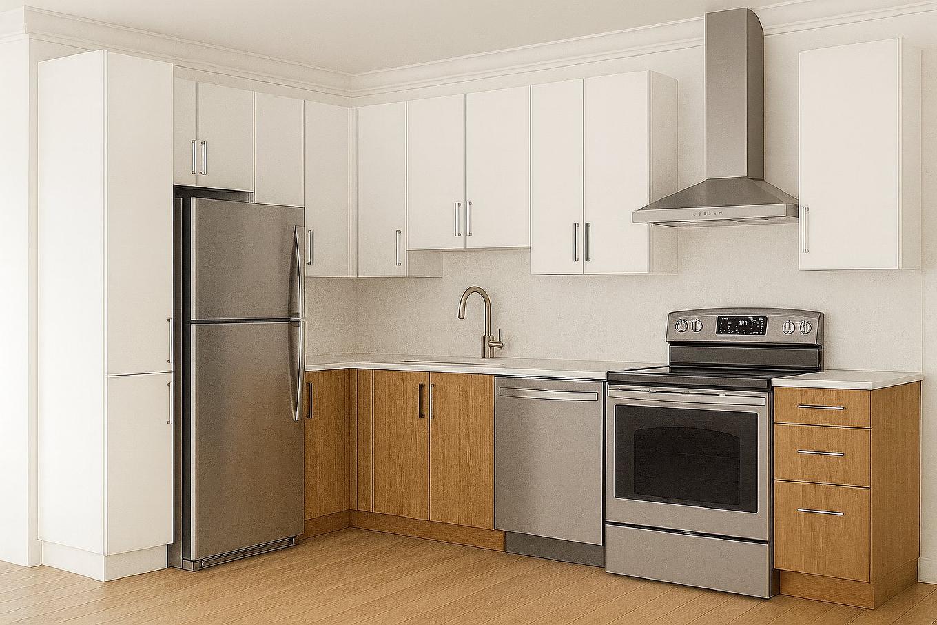 Kitchen - 102-1310 Rue Sauvé E., Montréal (Ahuntsic-Cartierville), QC - Indoor Photo Showing Kitchen