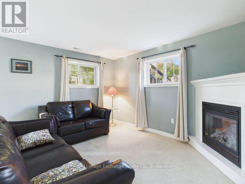 Lower - 378 Duncan Place, Kincardine, ON - Indoor Photo Showing Living Room With Fireplace