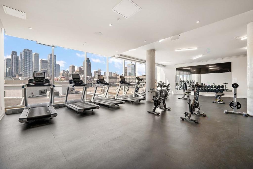 Salle d'exercice - 309B-1400 Rue Ottawa, Montréal (Le Sud-Ouest), QC - Indoor Photo Showing Gym Room