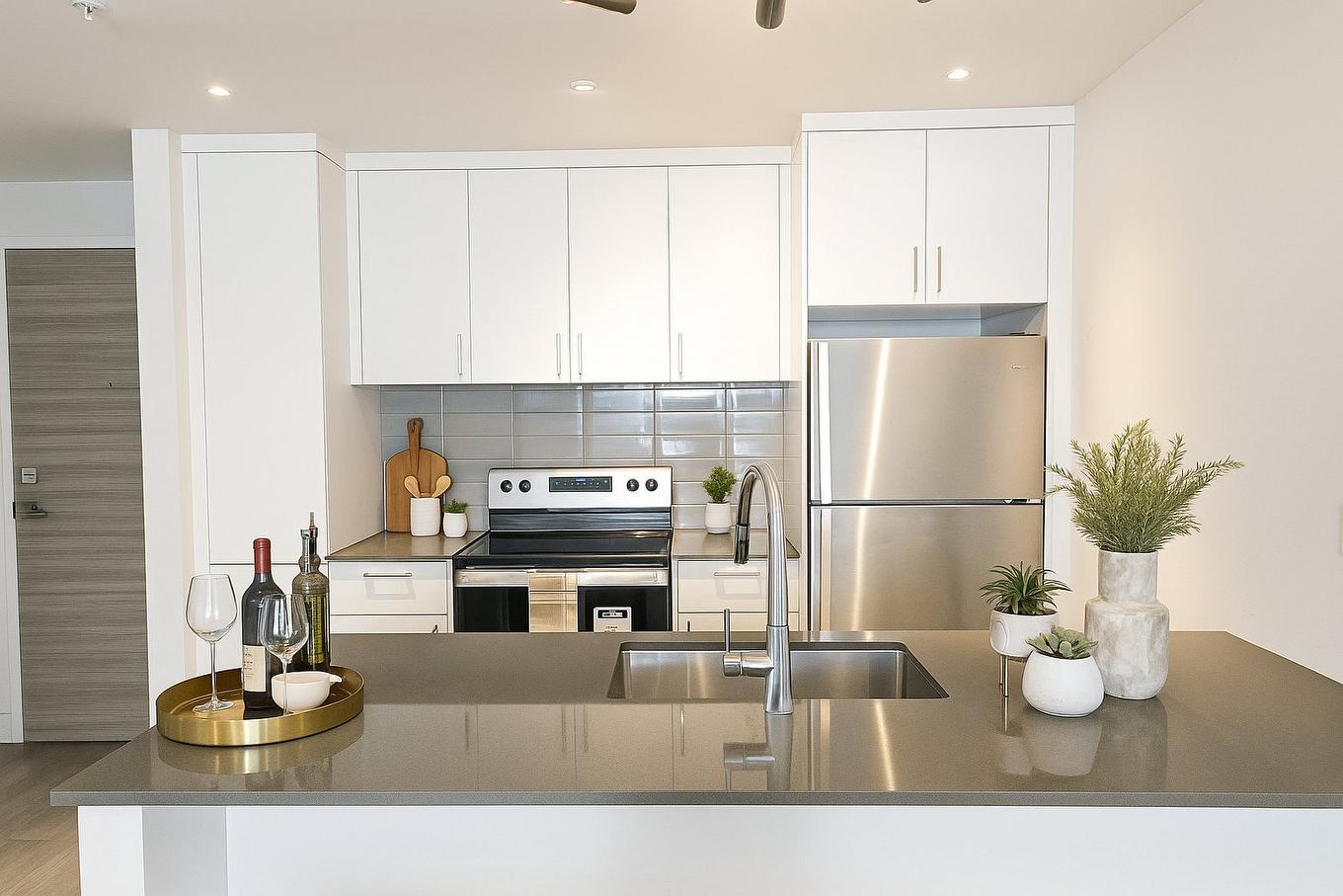 Cuisine - 309B-1400 Rue Ottawa, Montréal (Le Sud-Ouest), QC - Indoor Photo Showing Kitchen With Stainless Steel Kitchen