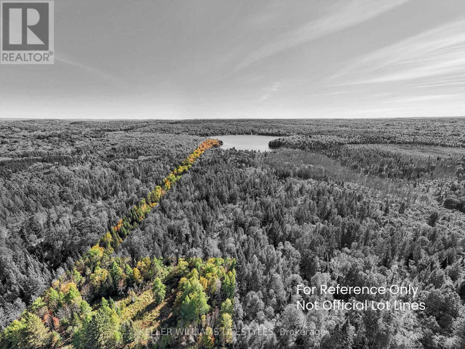 View and outline from Alsace toward Ruth Lake - 0 Balsam Lane, Nipissing, ON