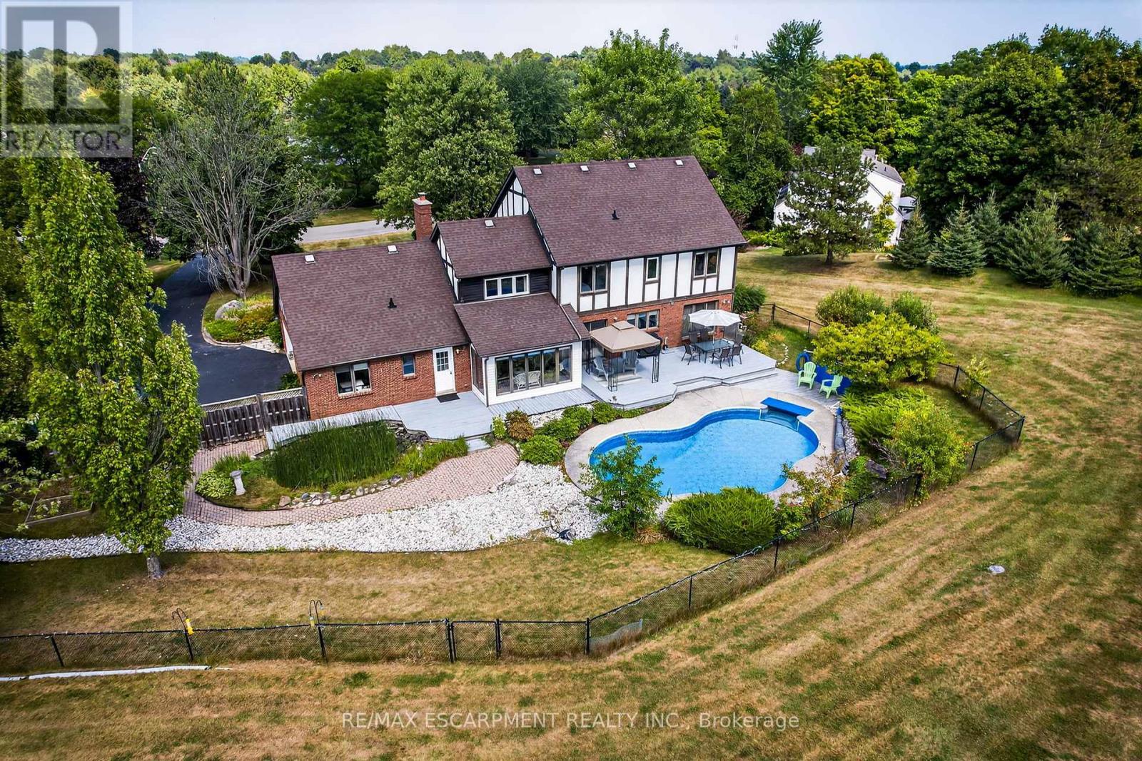 22 Weneil Drive, Hamilton, ON - Outdoor With In Ground Pool