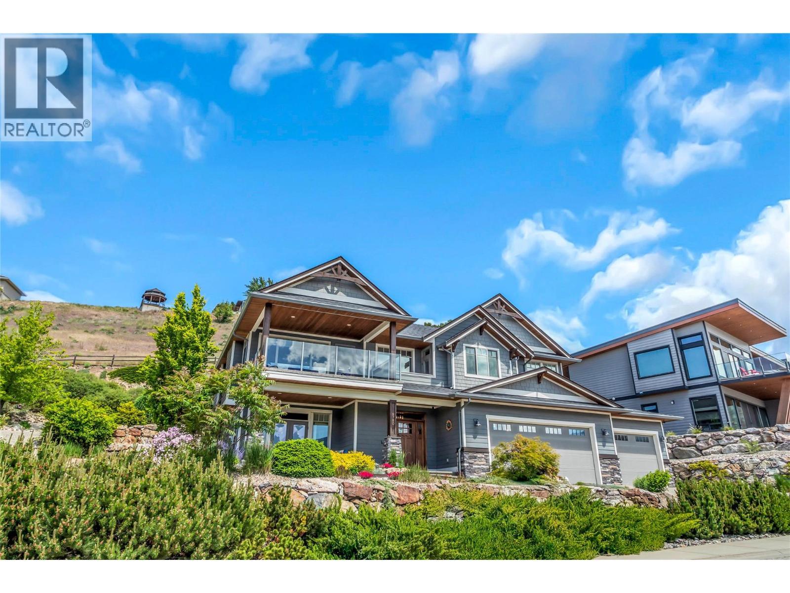 8780 Braeburn Drive, Coldstream, BC - Outdoor With Balcony With Facade