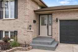Newly tiled front stairs -