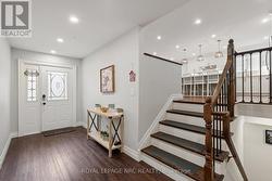 Large foyer with updated staircase -