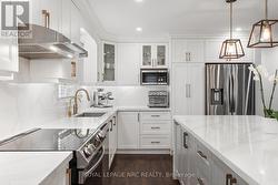 Slide in stove, dishwasher, deep sink, pot drawers -