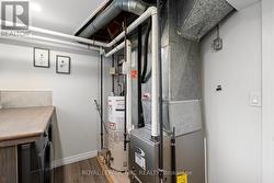 Furnace room and laundry combined -