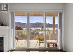 View from downstairs living room. -