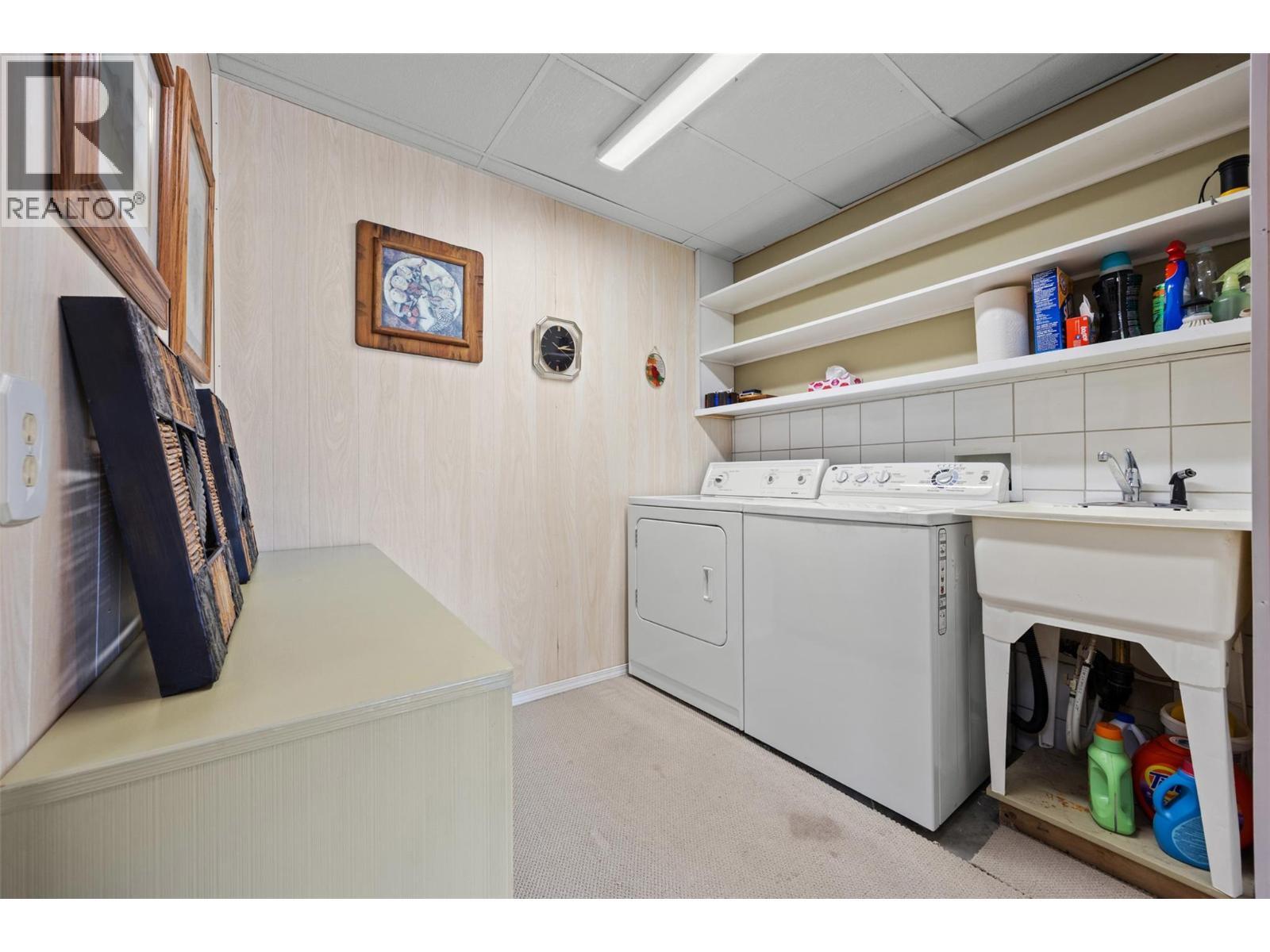 Laundry room downstairs - 2100 Boucherie Road Unit# 28, West Kelowna, BC - Indoor Photo Showing Laundry Room
