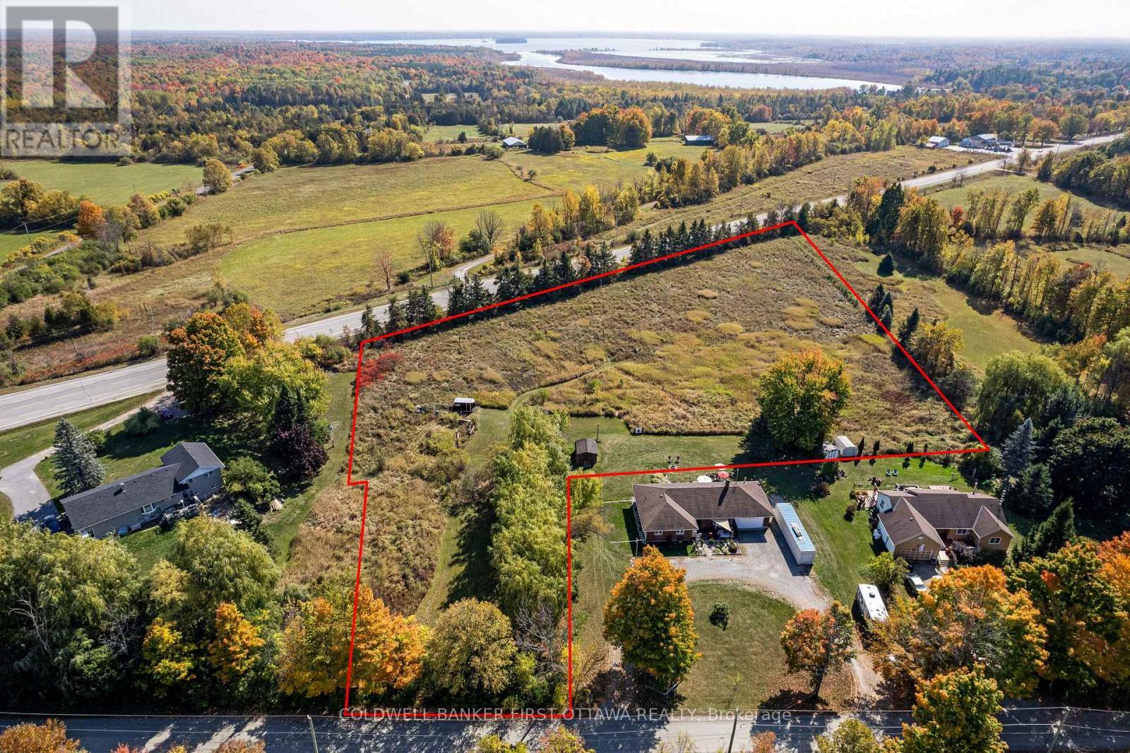 Summer view. Outline is for reference only. - 00 Drummond Concession 12C Road, Drummond/North Elmsley, ON