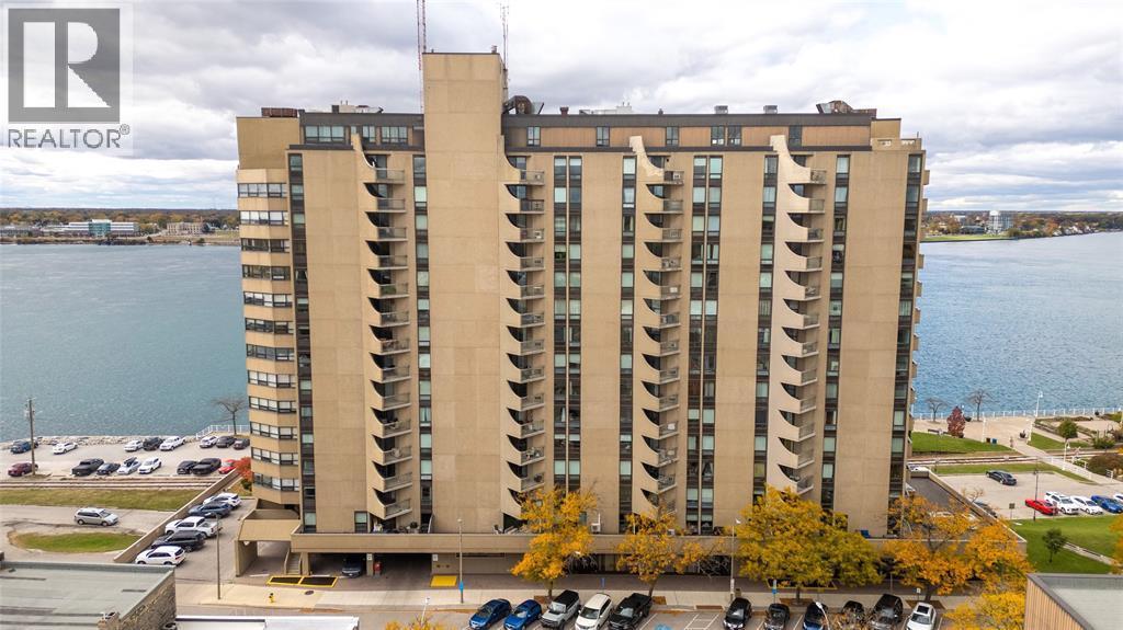 155 Front Street North Unit# 1103, Sarnia, ON - Outdoor With Body Of Water With Facade