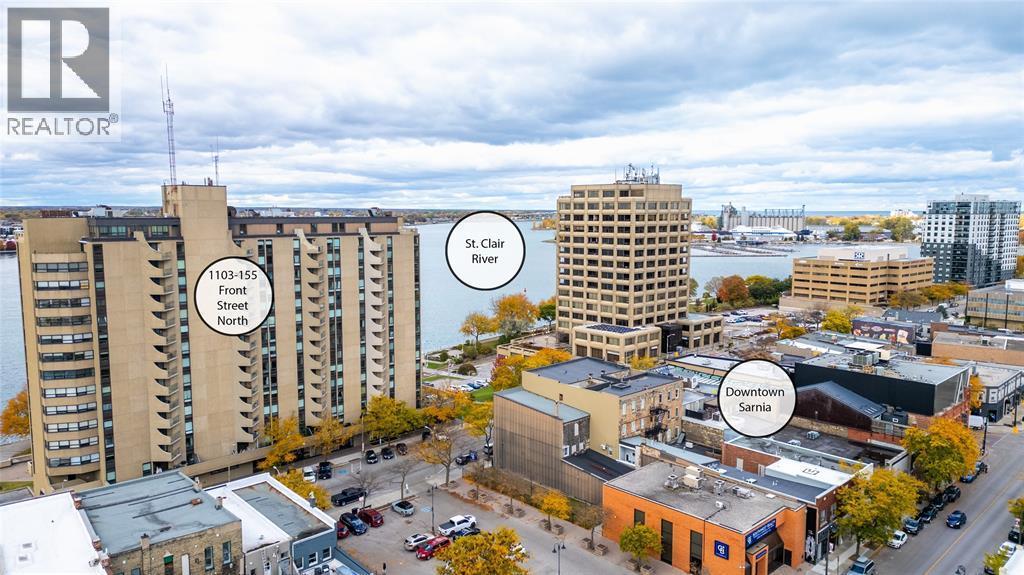 155 Front Street North Unit# 1103, Sarnia, ON - Outdoor With View