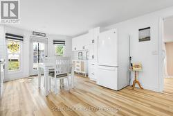 Bright and open kitchen/dining area -