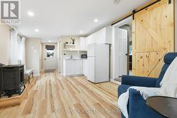 In-law suite /family room with propane fireplace -