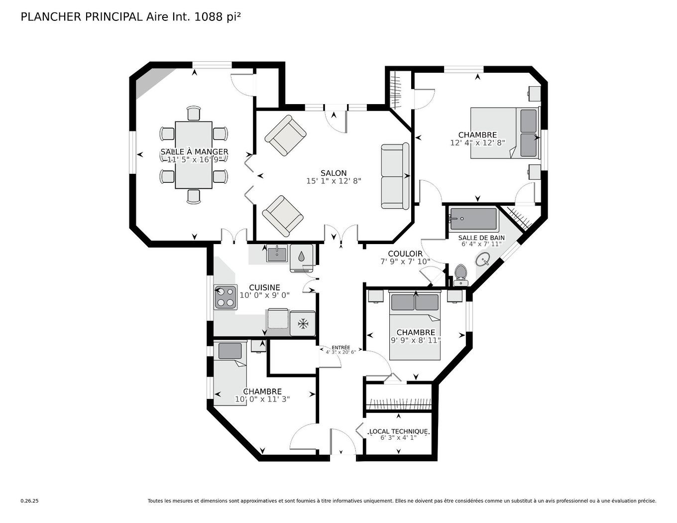Plan (croquis) - 8-1465 Av. Bernard, Montréal (Outremont), QC - Other