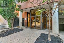 Front entrance of building -