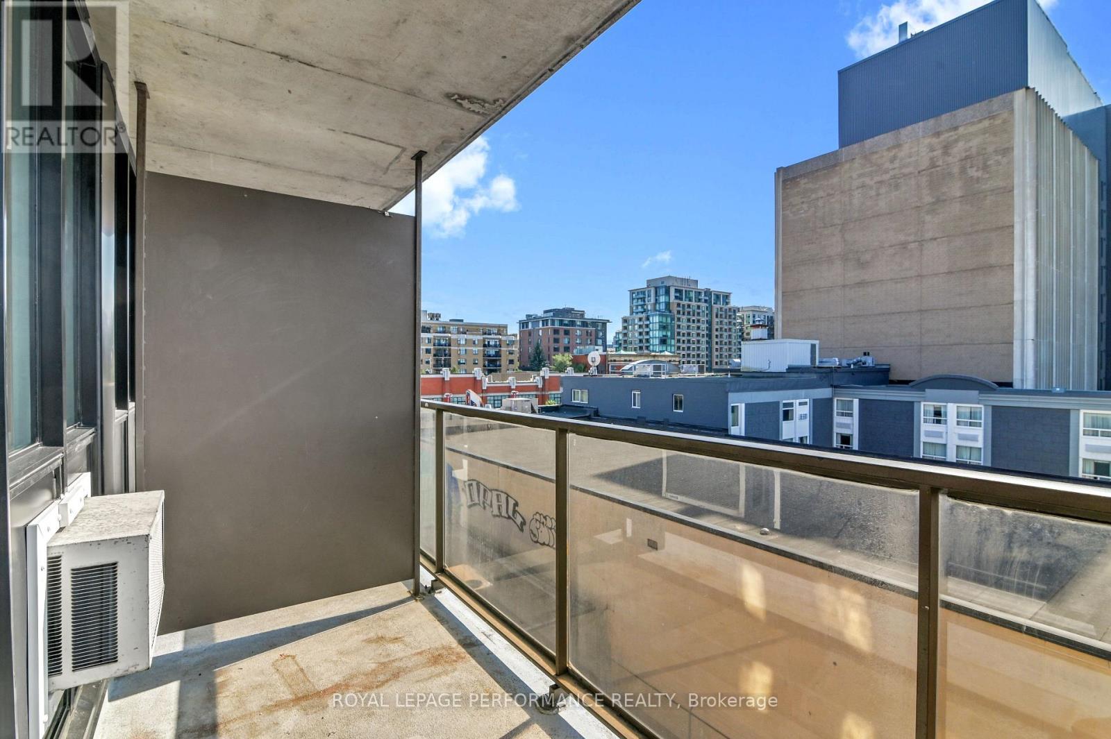 Balcony with Cityscape view - 501 - 154 Nelson Street, Ottawa, ON - Outdoor With Balcony With Exterior