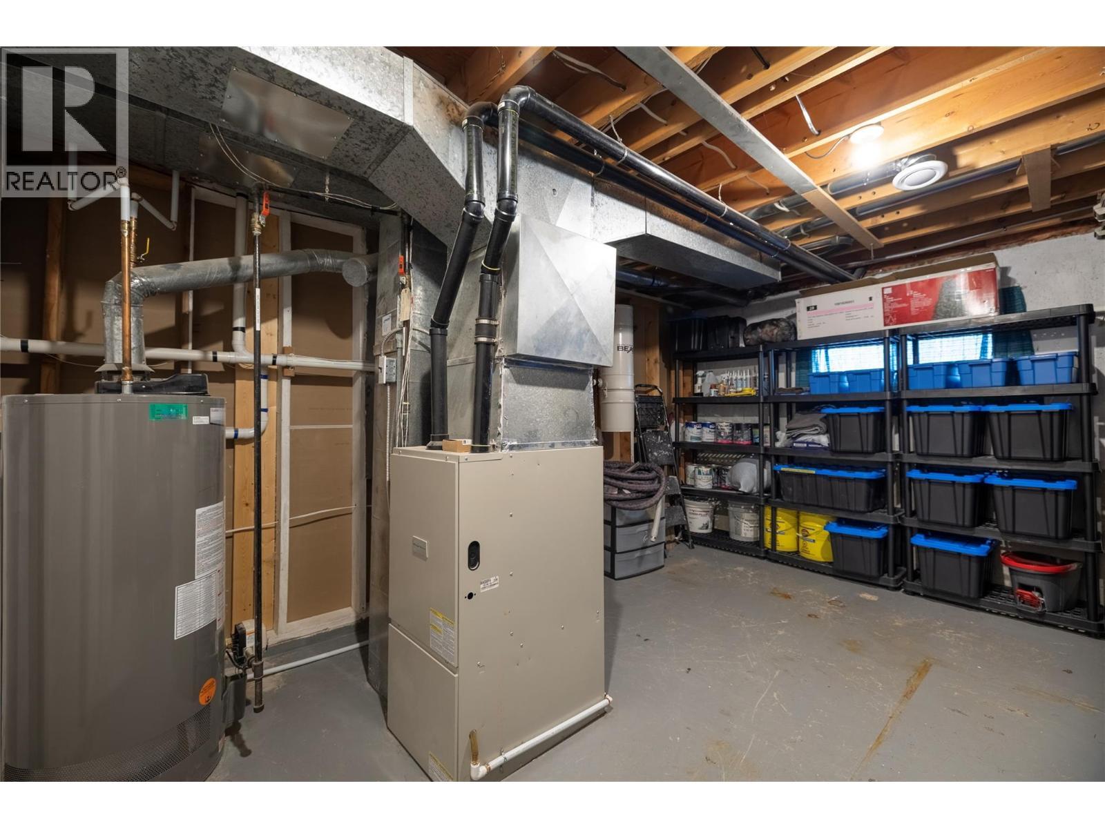 storage room. - 6454 Holbrook Road, Vernon, BC - Indoor Photo Showing Basement