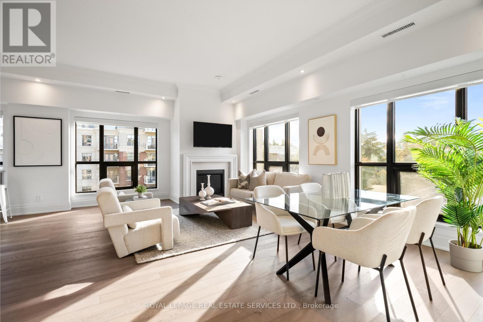 504 - 4 The Kingsway, Toronto, ON - Indoor With Fireplace