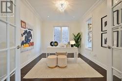 double door entrance to office -