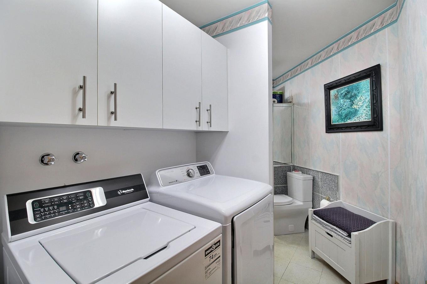 Powder room - 102-190 Rue Don-Bosco N., Sherbrooke (Les Nations), QC - Indoor Photo Showing Laundry Room