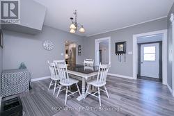 Dining Room and into the entrance mud room -