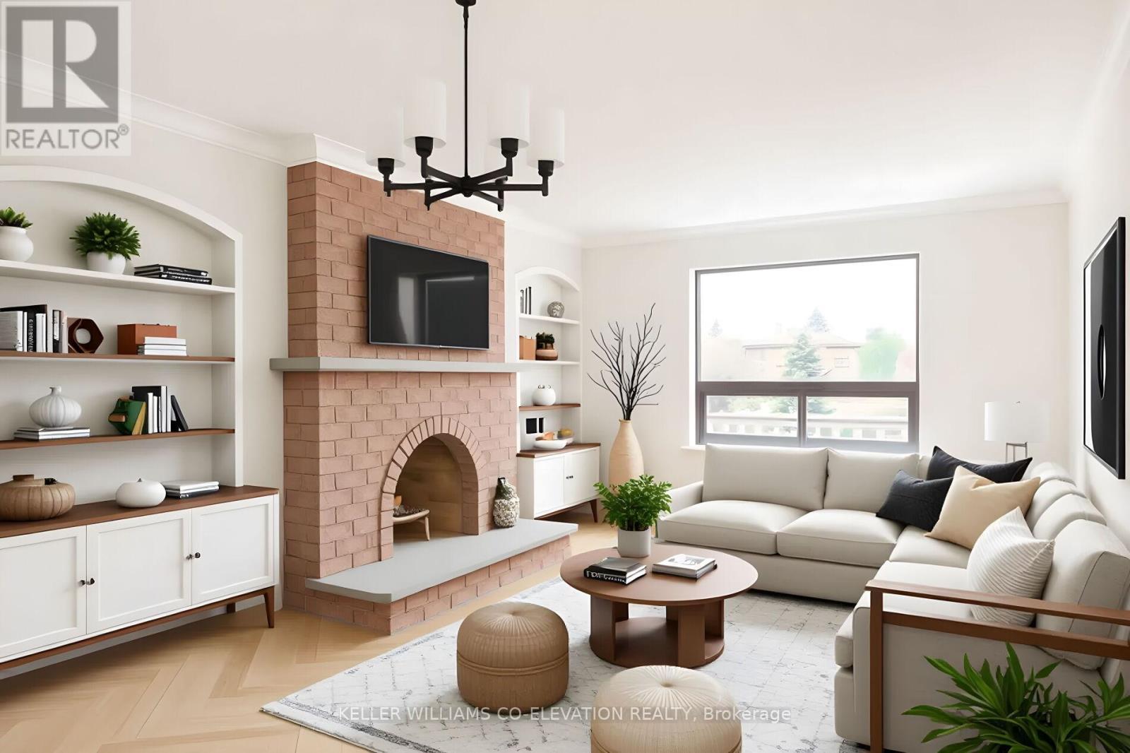 73 Queenston Crescent, Vaughan, ON - Indoor Photo Showing Living Room With Fireplace