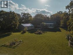 View of grassy yard -