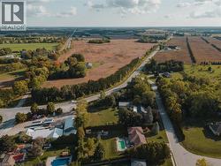 Aerial overview of property's location with rural landscape -