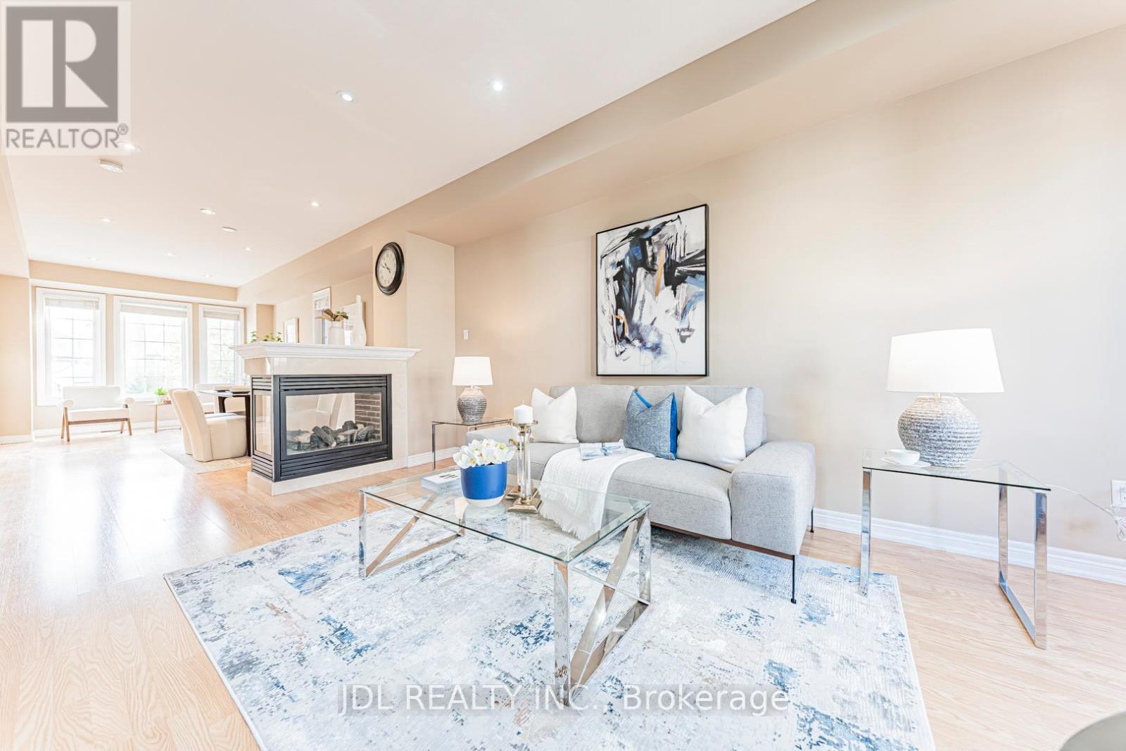 14 Duncan Road, Markham, ON - Indoor Photo Showing Living Room With Fireplace