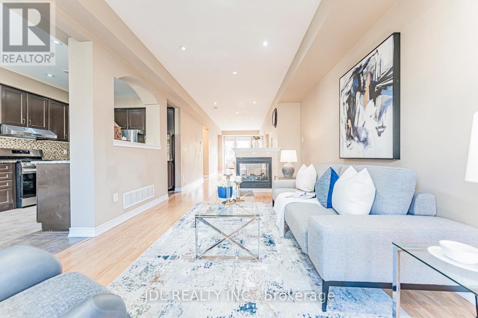 14 Duncan Road, Markham, ON - Indoor Photo Showing Living Room With Fireplace
